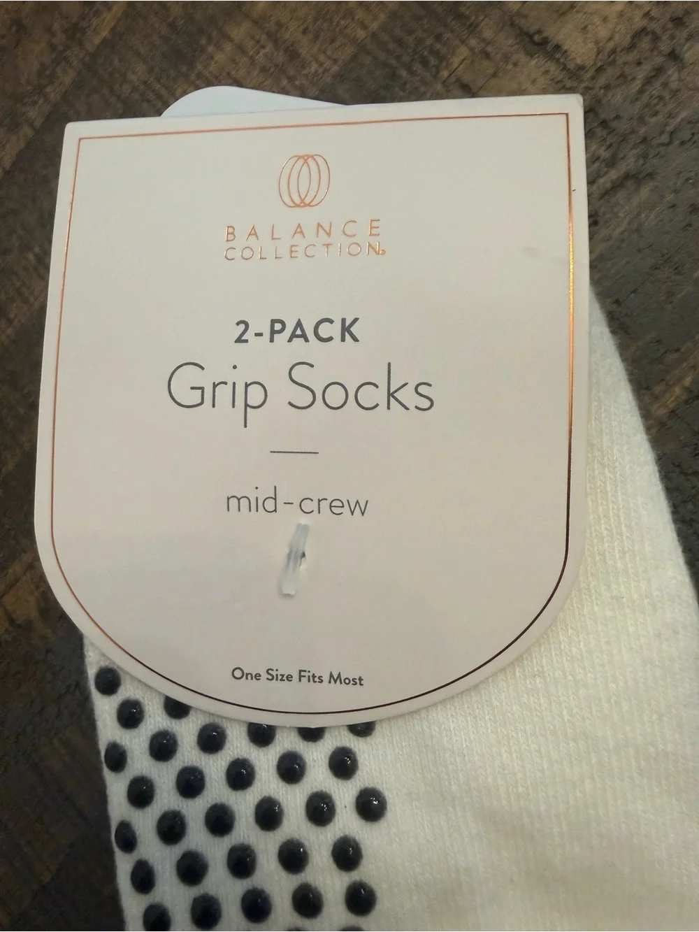 Balance Collection “Be Amazing” Women’s  Non-Slip Crew Socks